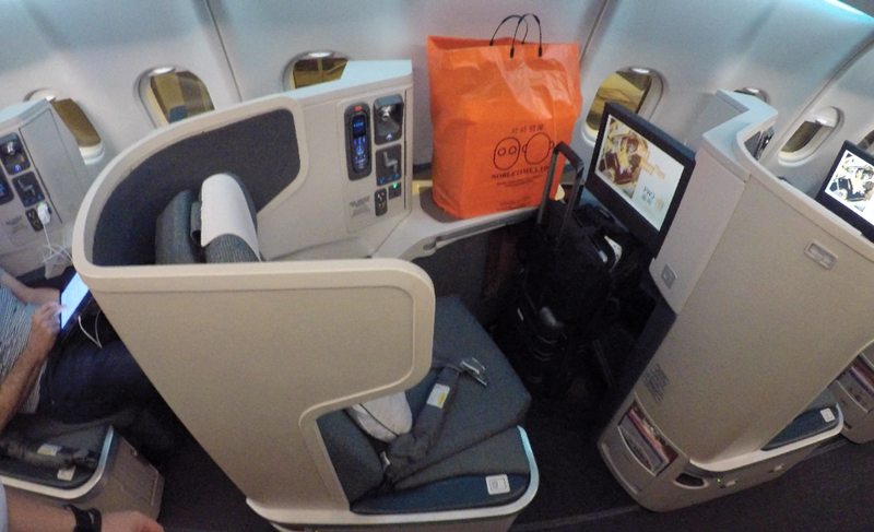 Cathay Pacific CX133 Business Class seat.
