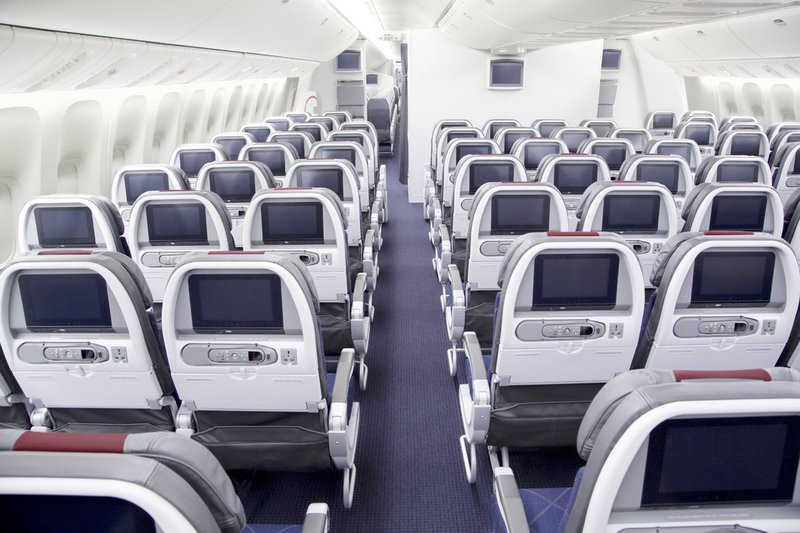 American Airlines Economy cabin.