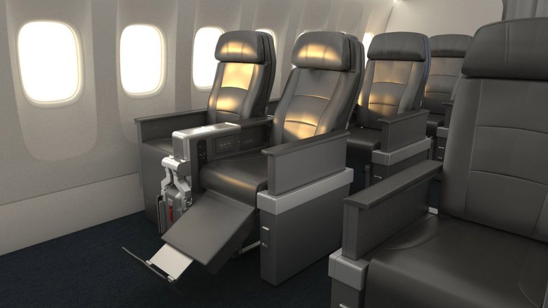 American Airlines Premium Economy seat.