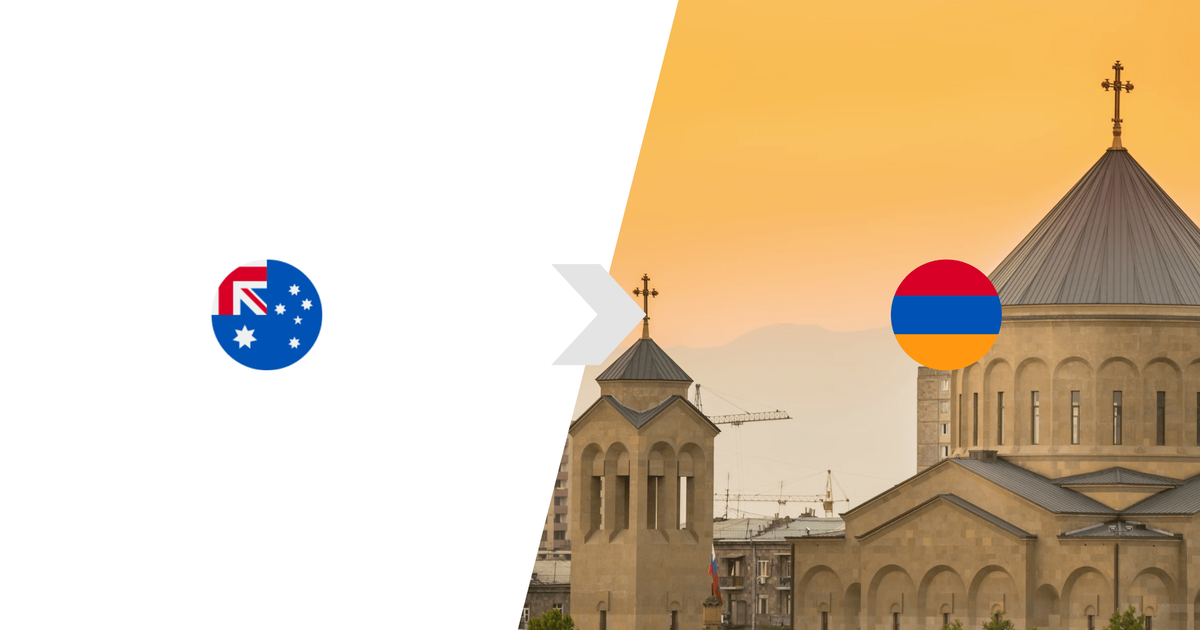 How to send money to Armenia from Australia [AUD to AMD]