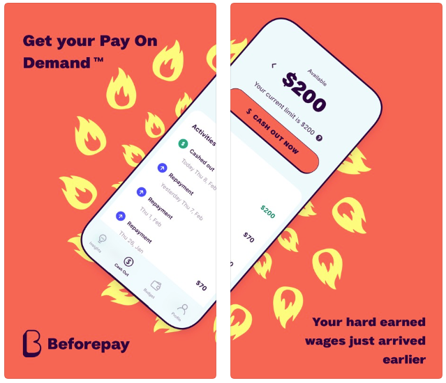 Beforepay App Dashboard Screen