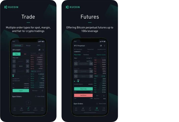 Trade and Futures on the KuCoin iOS App