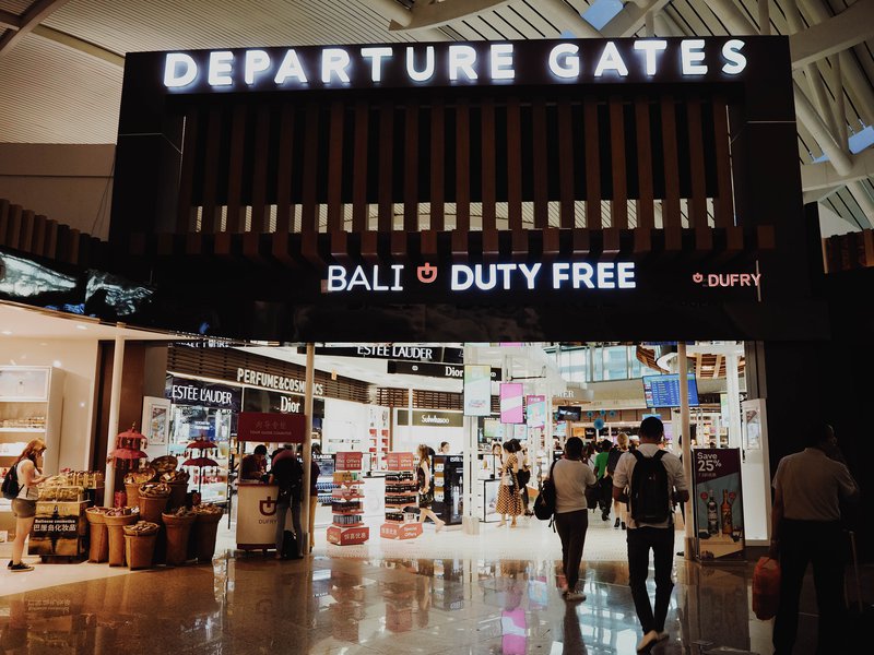 Denpasar airport gate.