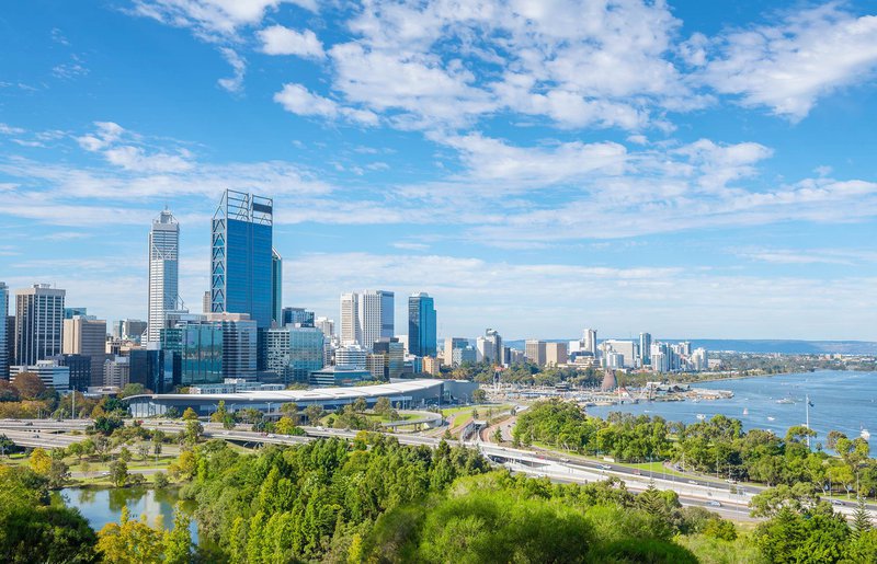 The beautiful Perth CBD skyline.