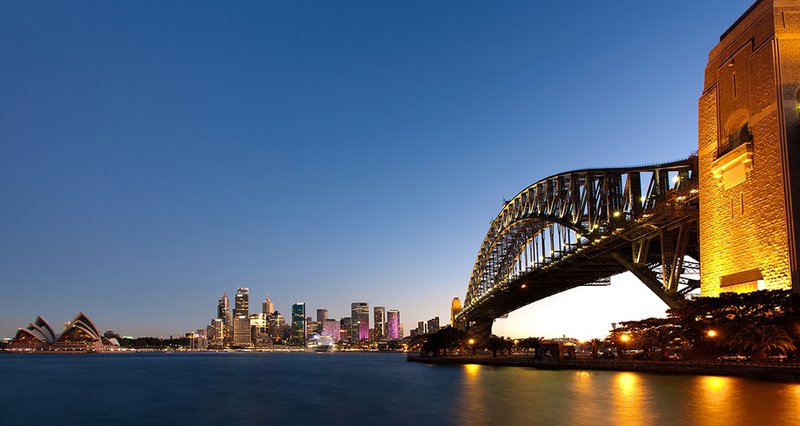 The iconic Sydney Harbour Bridge