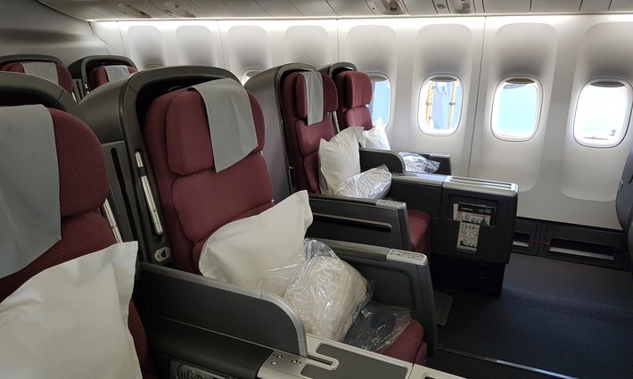Review: Qantas QF28 Business Class 747 SCL - SYD