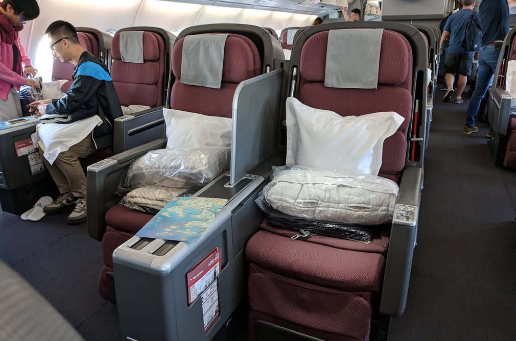 Qantas A380 Business cabin