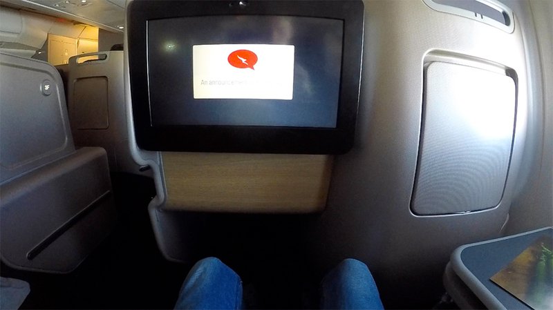 There is no lack of legroom in Qantas Business Suites.