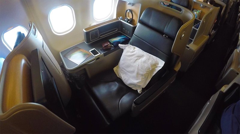The A330 serving this route has the new Thomson Aero Business Class suite.
