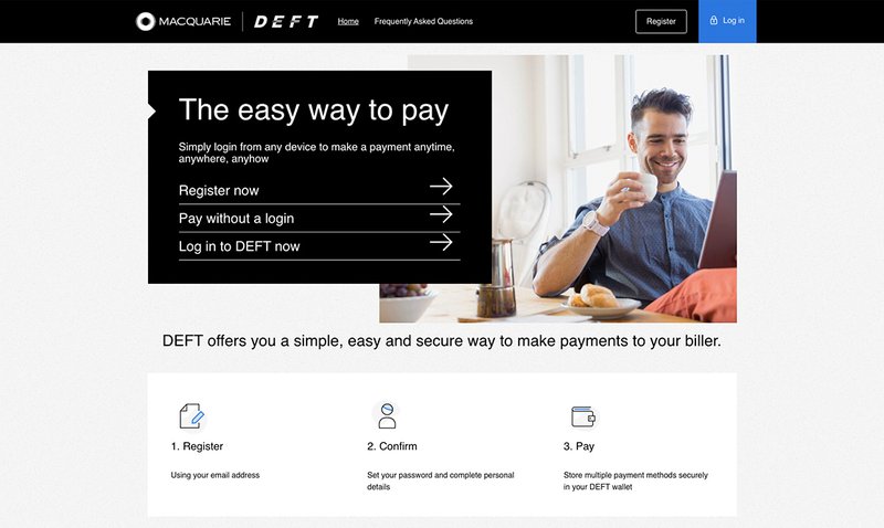Pay rent by credit card using DEFT